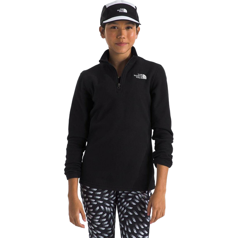 Youth Glacier 1/4 Zip Pullover, The North Face Youth Glacier 1/4 Zip Pullover Front