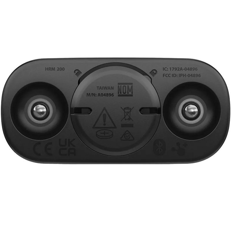 HRM 200, Garmin HRM 200 back