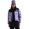 The North Face Women's 1996 Retro Nuptse Jacket in Grounded Plum/TNF Black