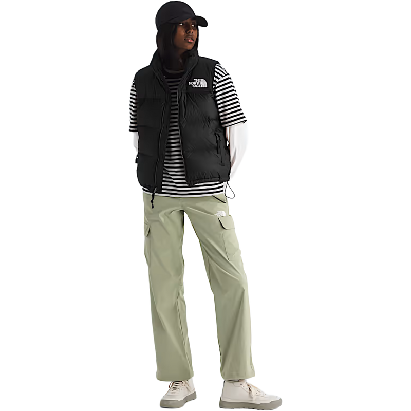 Women's 1996 Retro Nuptse Vest, The North Face Women's 1996 Retro Nuptse Vest in GOF-TNF Black-R front