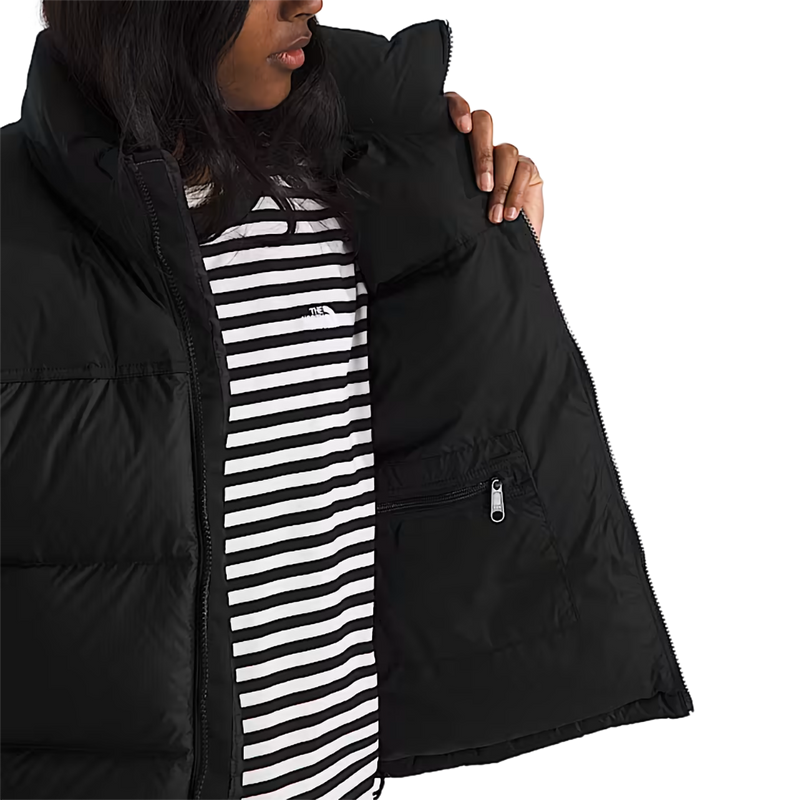 Women's 1996 Retro Nuptse Vest, The North Face Women's 1996 Retro Nuptse Vest in GOF-TNF Black-R liner
