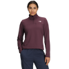 The North Face Women's Cedar Trail Grid Fleece 1/4 Zip Jacket in Burgundy Crush
