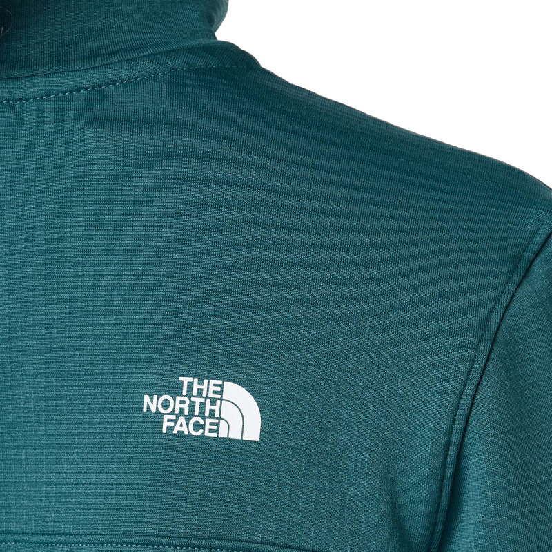 Women's Cedar Trail Grid Fleece 1/4 Zip Jacket, The North Face Women's Cedar Trail Grid Fleece 1/4 Zip Jacket Back Logo