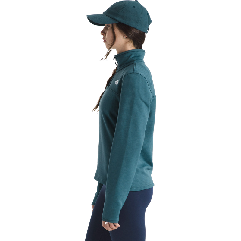 Women's Cedar Trail Grid Fleece 1/4 Zip Jacket, The North Face Women's Cedar Trail Grid Fleece 1/4 Zip Jacket Side