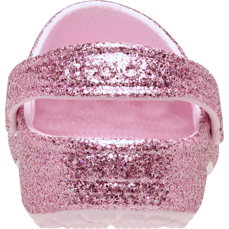 Youth Toddler Classic Glitter Clog, Crocs Youth Classic Glitter Clog Pair Back