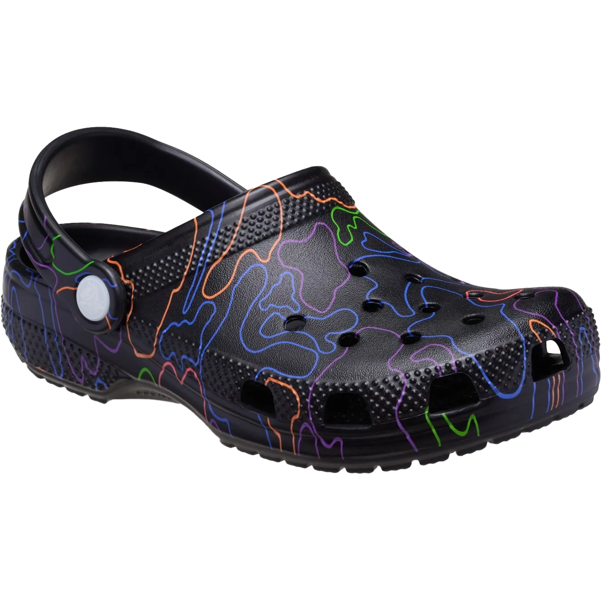 Crocs Youth Classic Hi Vis Camo Clog Front