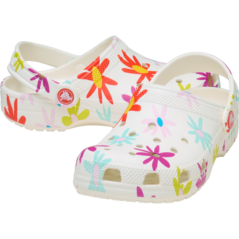 Youth Classic Crafted Daisy Clog, Crocs Youth Classic Crafted Daisy Clog Pair
