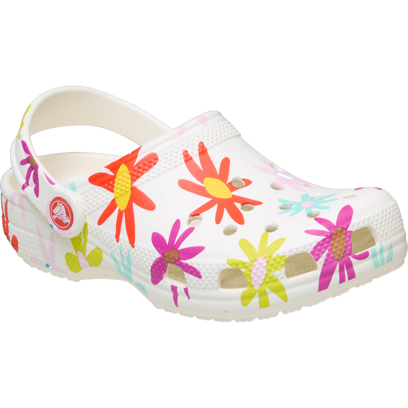 Youth Classic Crafted Daisy Clog, Crocs Youth Classic Crafted Daisy Clog Front