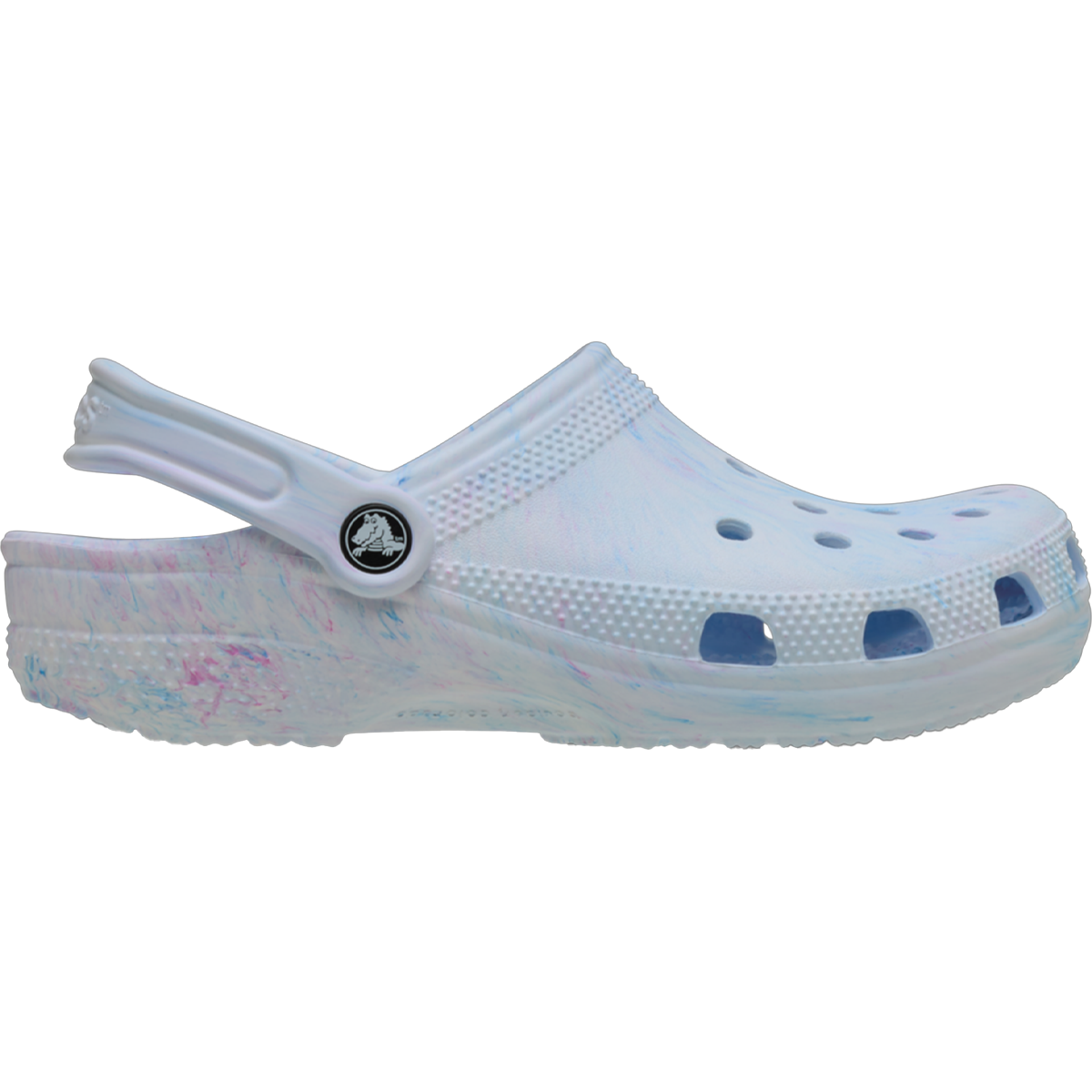 Marbled Translucent Crocs Crocs Kids Classic Marbled Clog in Green | Childsplay Clothing main image 4