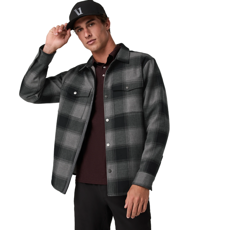 Men's Range Shirt Jacket 2.0, Vuori Men's Range Shirt Jacket 2.0 front on model