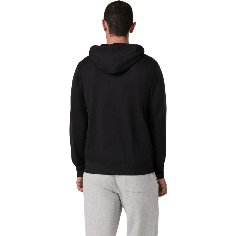 Men's Ponto Full Zip Hoodie, Vuori Men's Ponto Full Zip Hoodie back on model