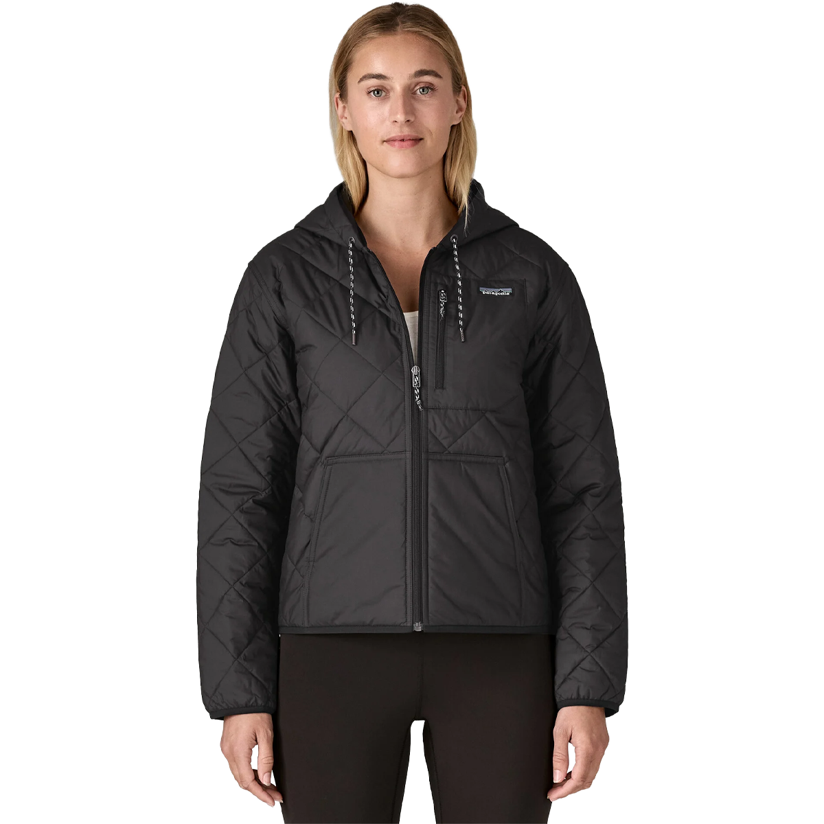 Women's Diamond Quilt Bomber Hoody alternate view