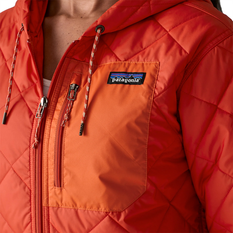 Women's Diamond Quilt Bomber Hoody, Patagonia Women's Diamond Quilt Bomber Hoody chest pocket