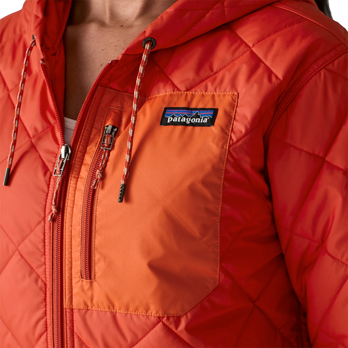 Women's Diamond Quilt Bomber Hoody alternate view