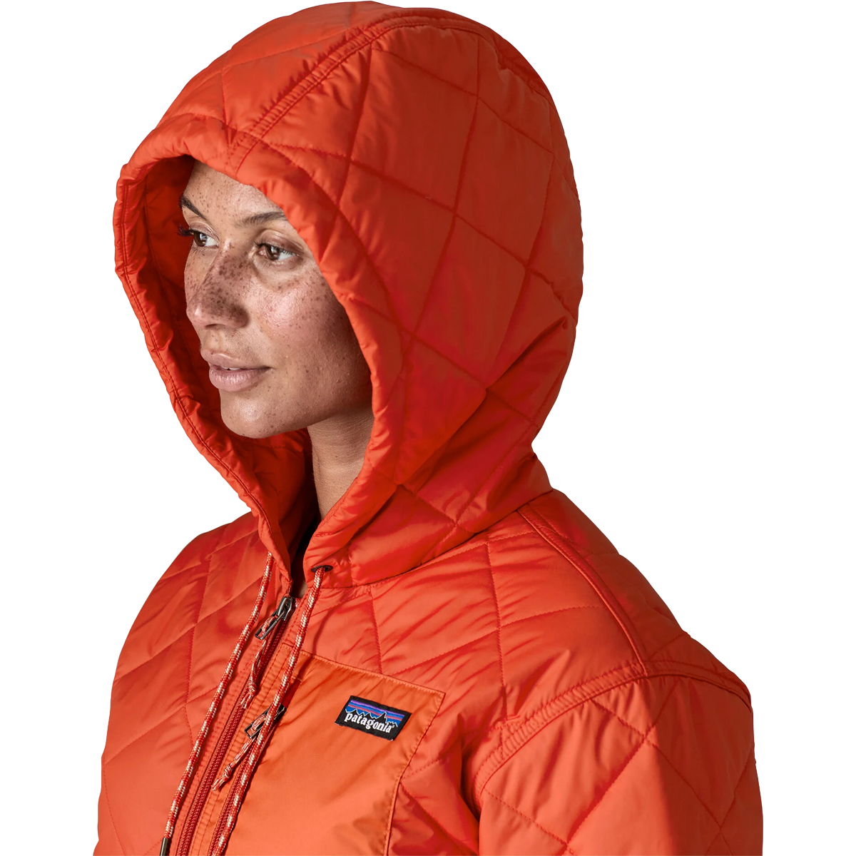 Women's Diamond Quilt Bomber Hoody alternate view