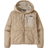 Patagonia Women's Diamond Quilt Bomber Hoody in ORTN-Oar Tan