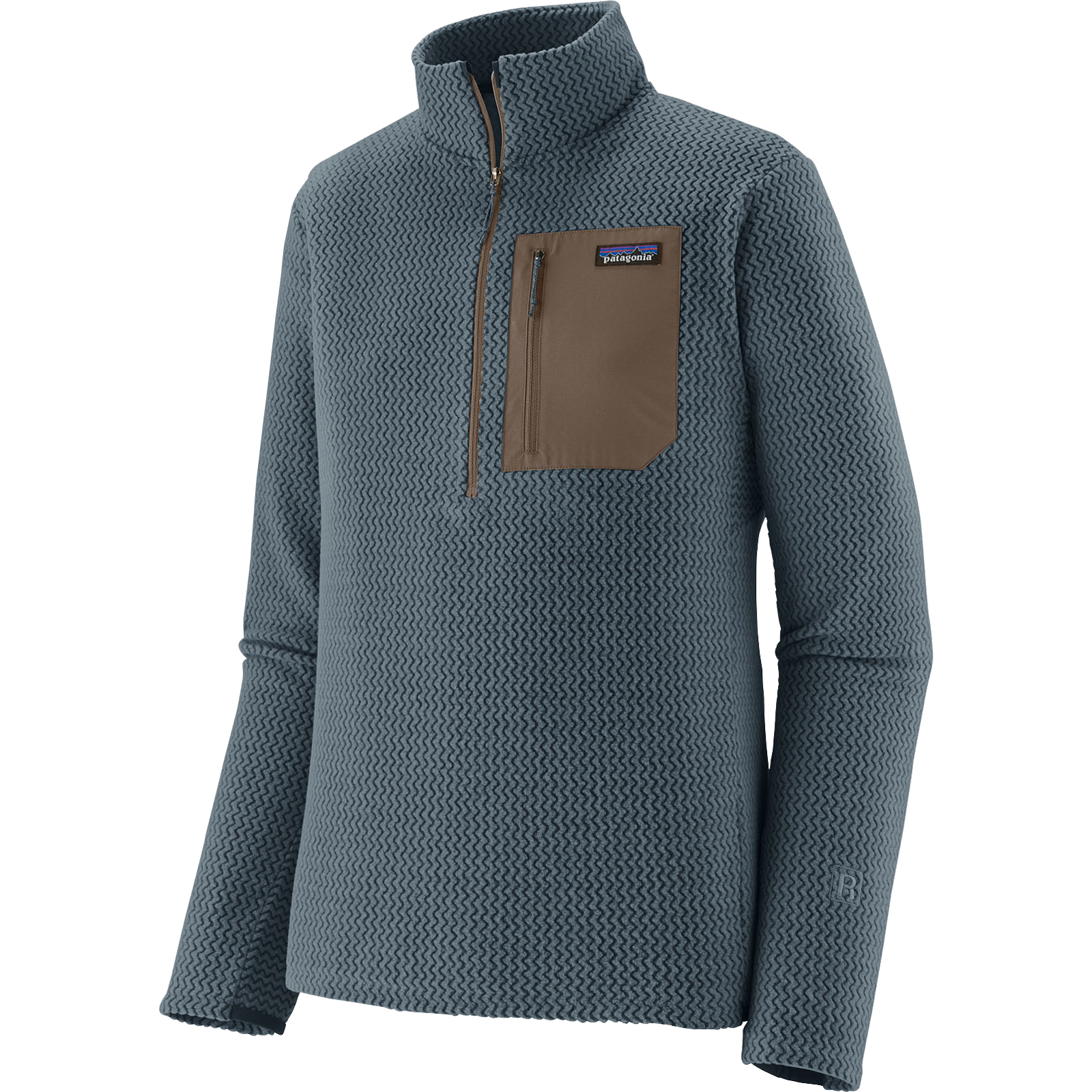 Patagonia Men's R1 Air Zip Neck in SMTB-Summit Blue