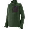 Patagonia Men's R1 Air Zip Neck in TLGR-Treeline Green
