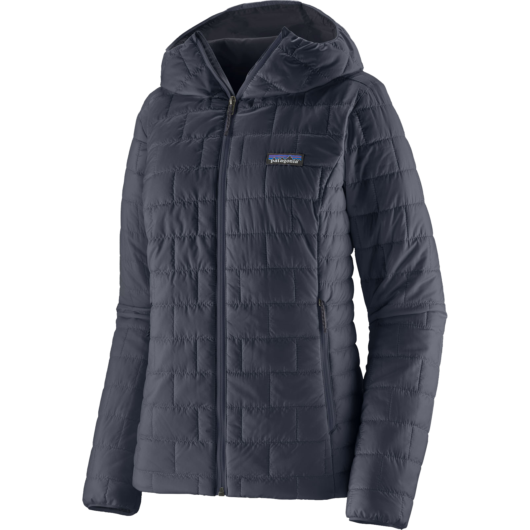 Patagonia Women's Nano Puff Hoody in SMDB-Smolder Blue