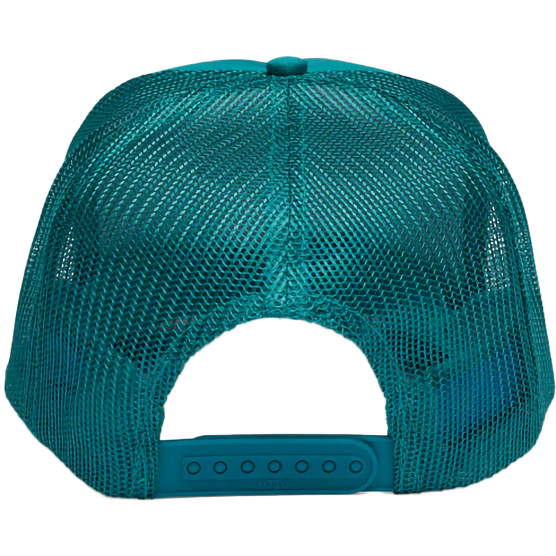 California Waves Trucker, Friday Feelin California Waves Trucker in Jade back