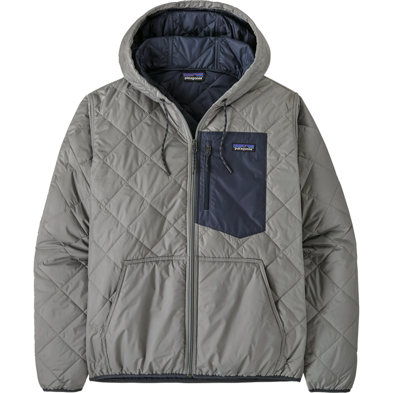 Men's Diamond Quilted Bomber Hoody, Featured Image