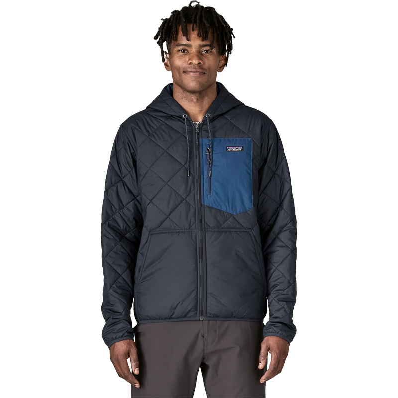 Men's Diamond Quilted Bomber Hoody, Patagonia Men's Diamond Quilted Bomber Hoody Front