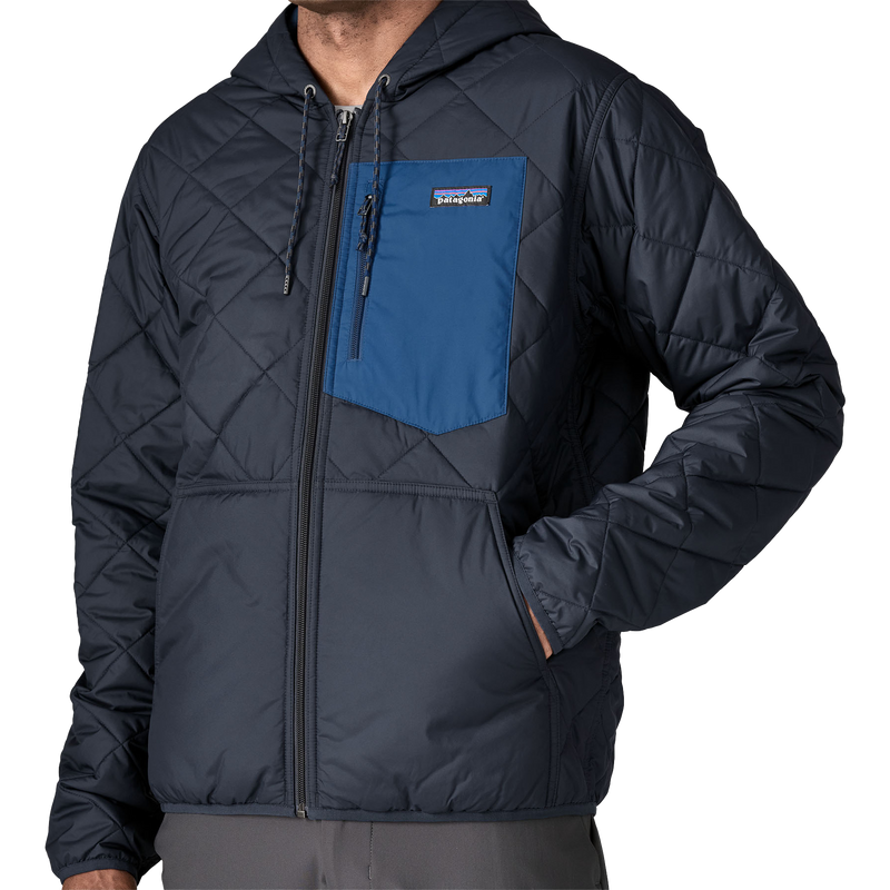 Men's Diamond Quilted Bomber Hoody, Patagonia Men's Diamond Quilted Bomber Hoody Front Pocket