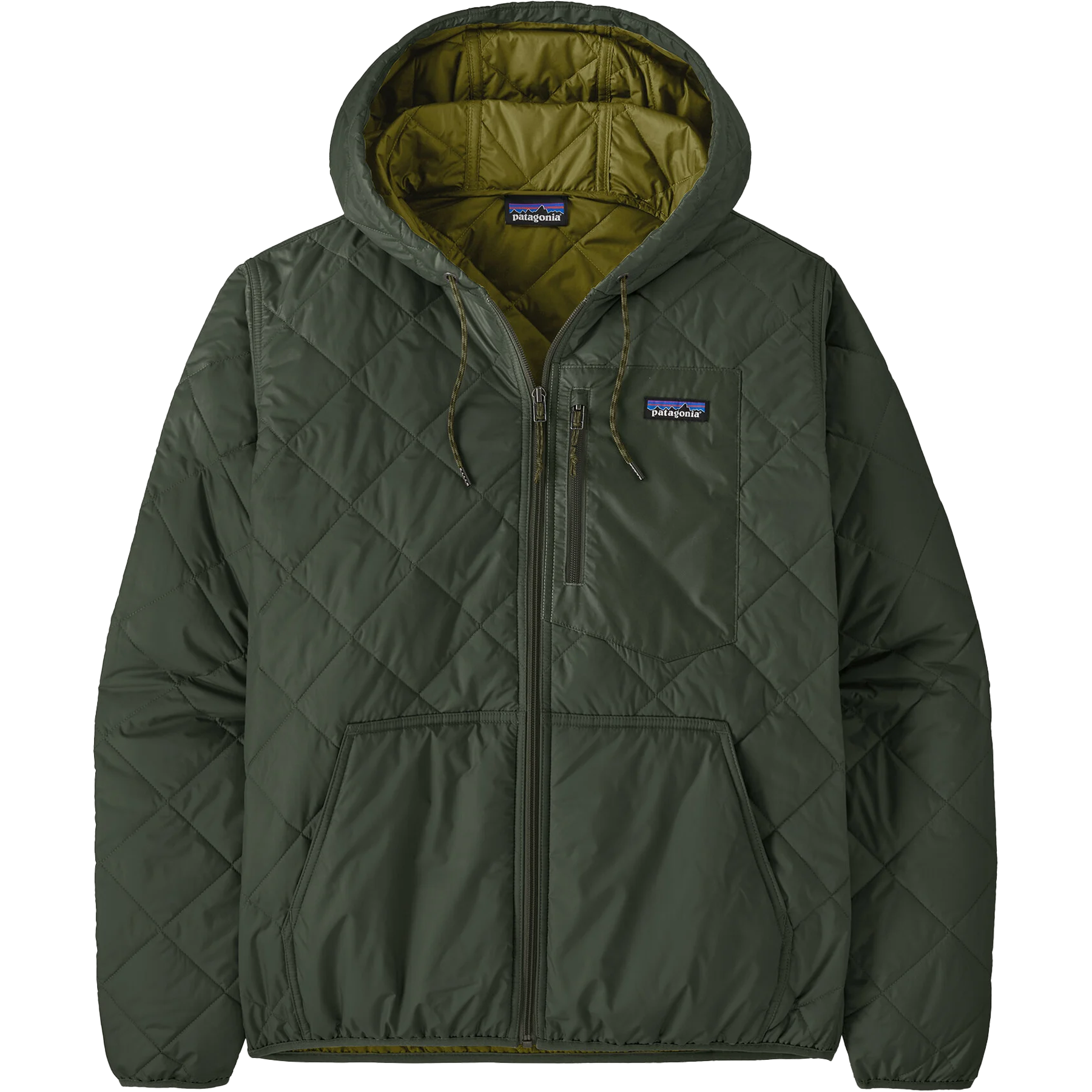 Men's Diamond Quilted Bomber Hoody alternate view