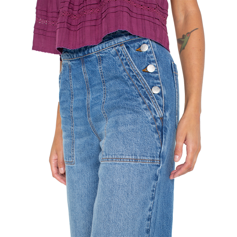 Women's Sea Plume Denim, Roxy Women's Sea Plume Denim 3/4 Front