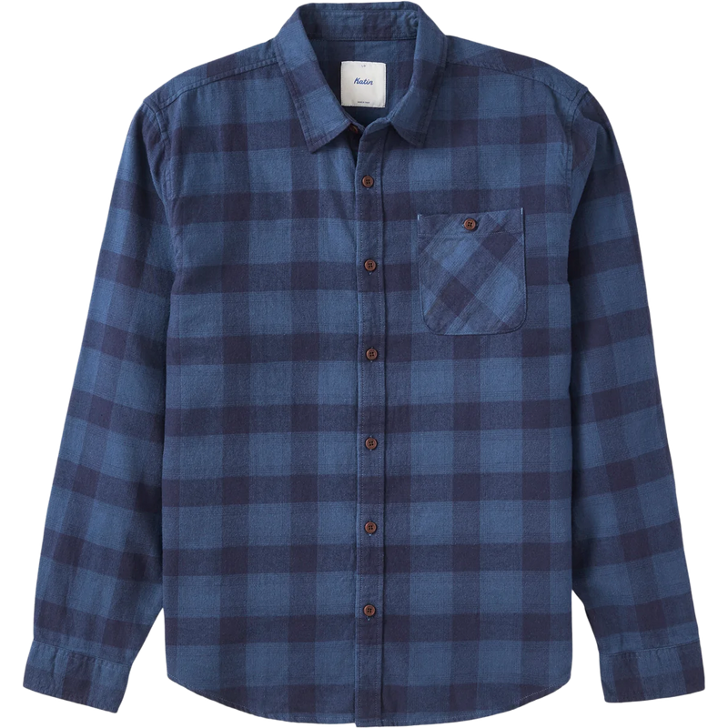 Men's Derek Flannel, Katin Derek Flannel in Dark Blue front