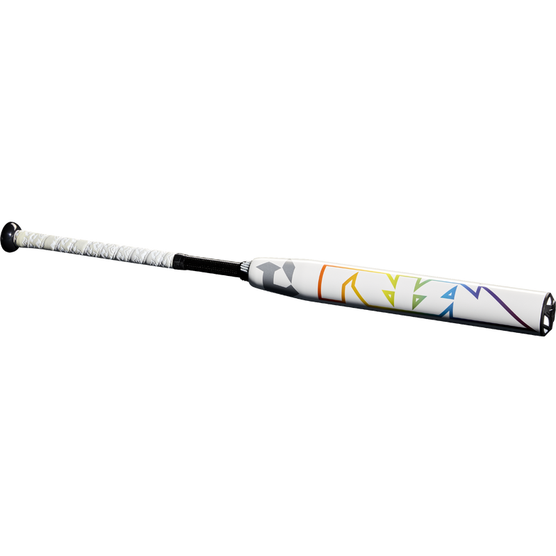 Prism+ Fastpitch -11, DeMarini Prism+ Fastpitch -11 in White/Rainbow