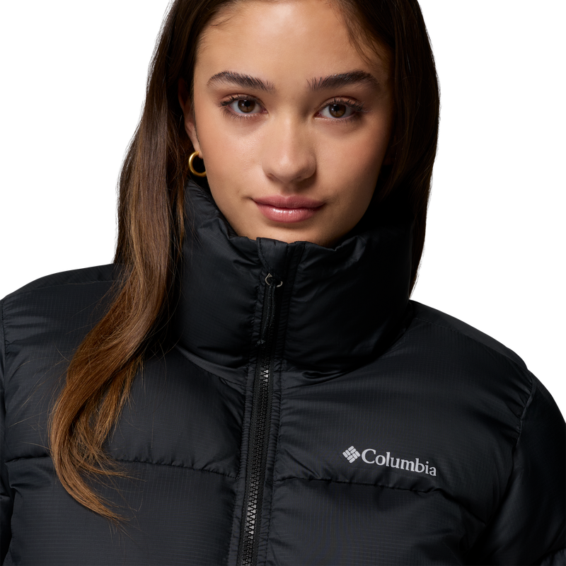 Women's Puffect II Cropped Jacket, Columbia Women's Puffect II Cropped Jacket Front Logo
