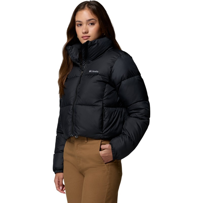 Women's Puffect II Cropped Jacket, Columbia Women's Puffect II Cropped Jacket  3/4 Front