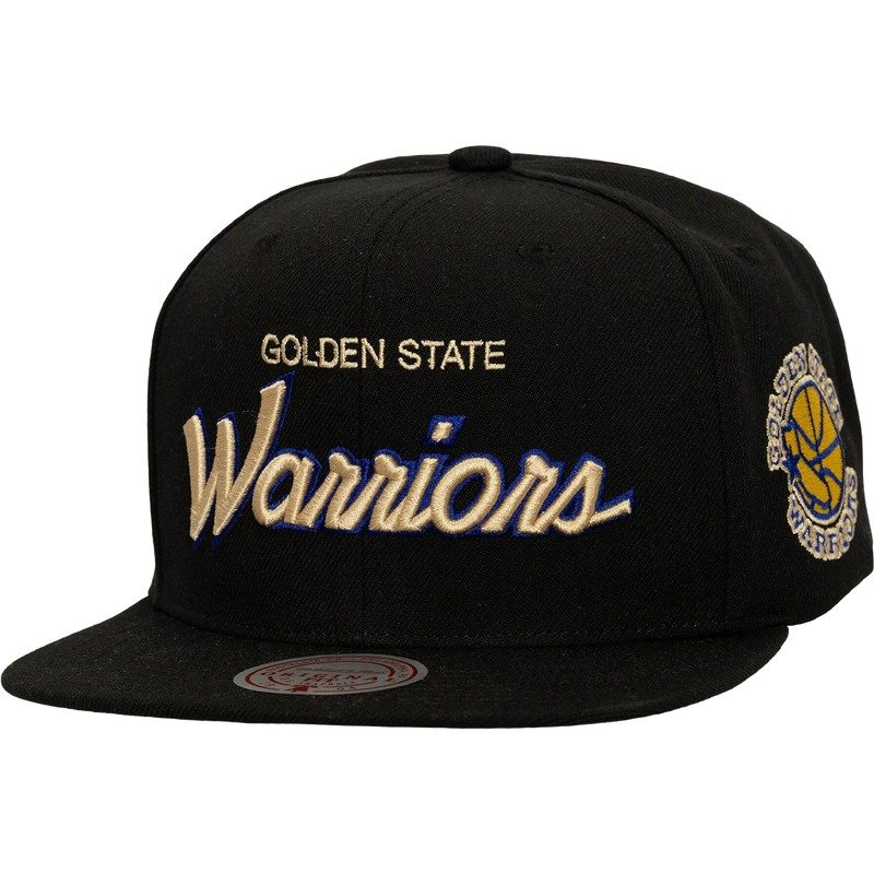 Warriors Cream Script Snapback, Featured Image