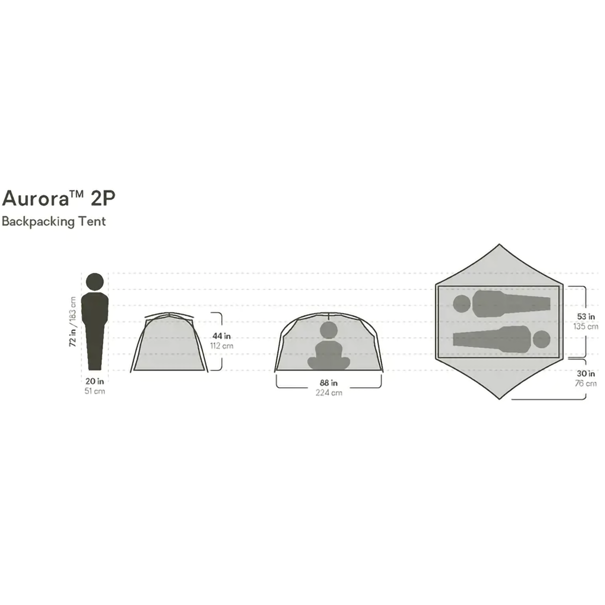 Aurora 2 Person Tent & Footprint alternate view
