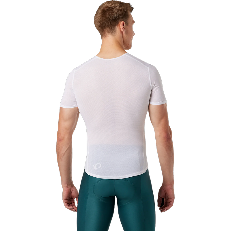 Men's Transfer Mesh Baselayer, Pearl Izumi Men's Transfer Mesh Baselayer in White on model back