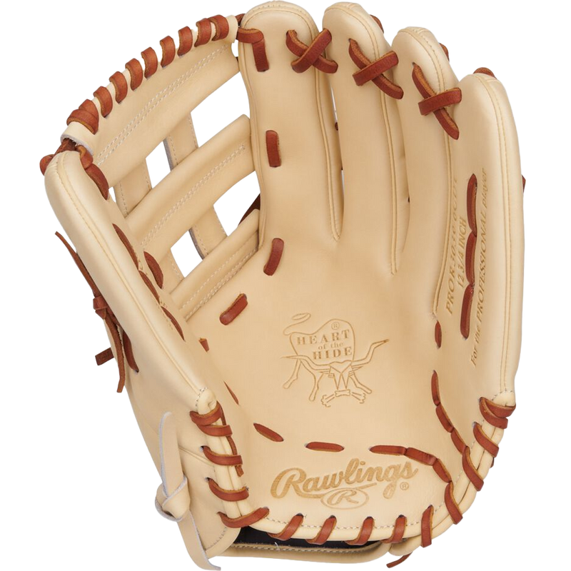 Heart of the Hide Outfield 12.75" Pro H-Web, Rawlings Heart of the Hide Outfield 12.75" Pro H-Web palm