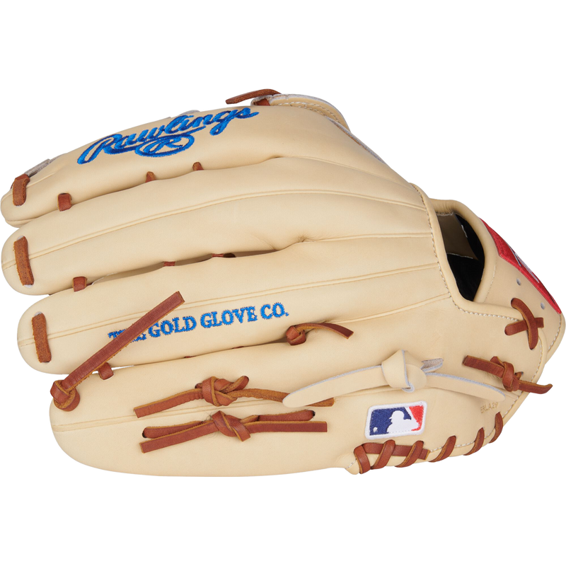Heart of the Hide Outfield - 12.75" Pro H-Web Camel LHT, Rawlings Heart of the Hide Outfield - 12.75" Pro H-Web Camel LHT Outside Profile