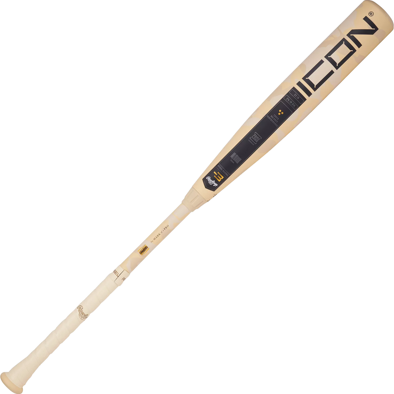 Icon -3 BBCOR 2 5/8", Rawlings Icon -3 BBCOR 2 5/8" in Tan Camo front