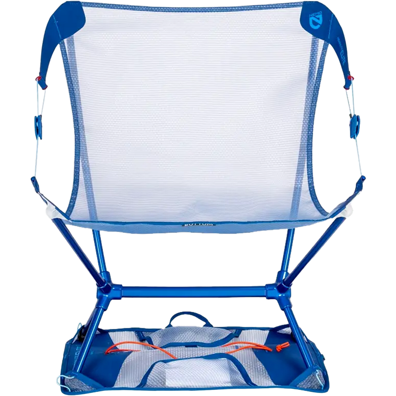 Moonlite Elite Reclining Camp Chair, Nemo Moonlite Elite Reclining Camp Chair front with footprint