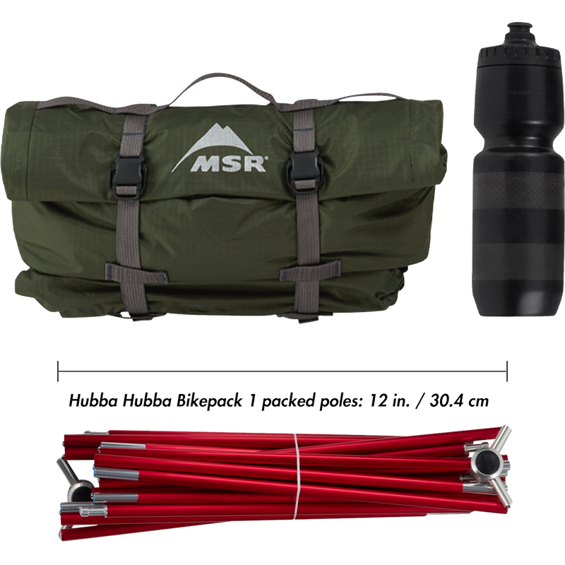 Hubba Hubba Bikepack 1 Person Tent, MSR Hubba Hubba Bikepack 1 Person Tent pack size