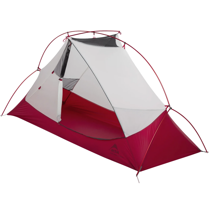 Hubba Hubba Bikepack 1 Person Tent, MSR Hubba Hubba Bikepack 1 Person Tent no fly door open