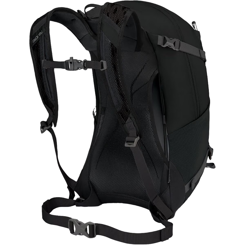 Hikelite 26, Osprey Hikelite 26 in Black harness and waist belt