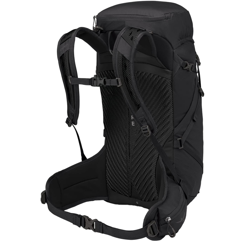 Sportlite 30, Osprey Sportlite 30 in Dark Charcoal Grey harness and waistbelt back left