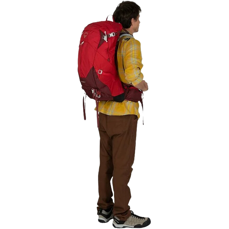 Stratos 34, Osprey Stratos 34 in Tunnel Vision Grey on model red