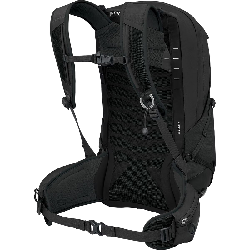 Talon 22, Osprey Talon 22 in Black/Coal Grey harness and waist belt