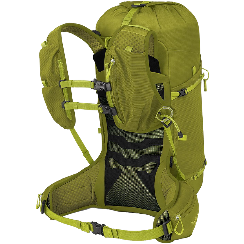 Talon Velocity 30, Osprey Talon Velocity 30 Matcha Green/Lemongrass harness and hipbelt