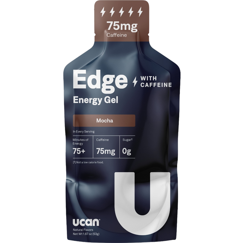UCAN Edge Energy Gels with Caffeine Single Pouch in Mocha 