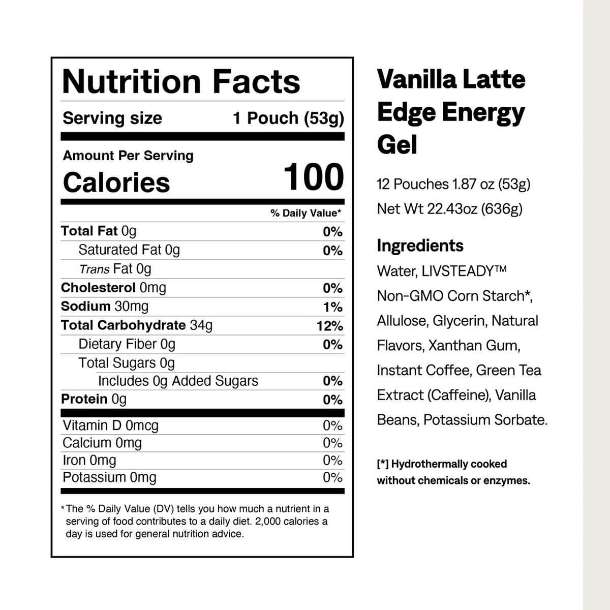Edge Energy Gel Plus Caffeine alternate view
