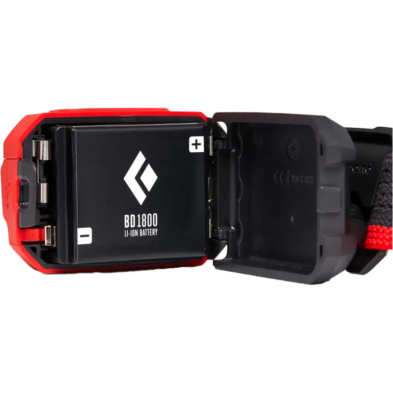 BD 1800 Battery & Charger, Black Diamond BD 1800 Battery in Headlamp
